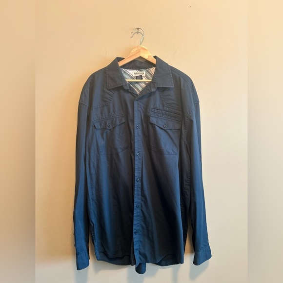 Magellan Sportswear | Navy Blue Button-Up Shirt, Men’s XXL - Picture 1 of 7